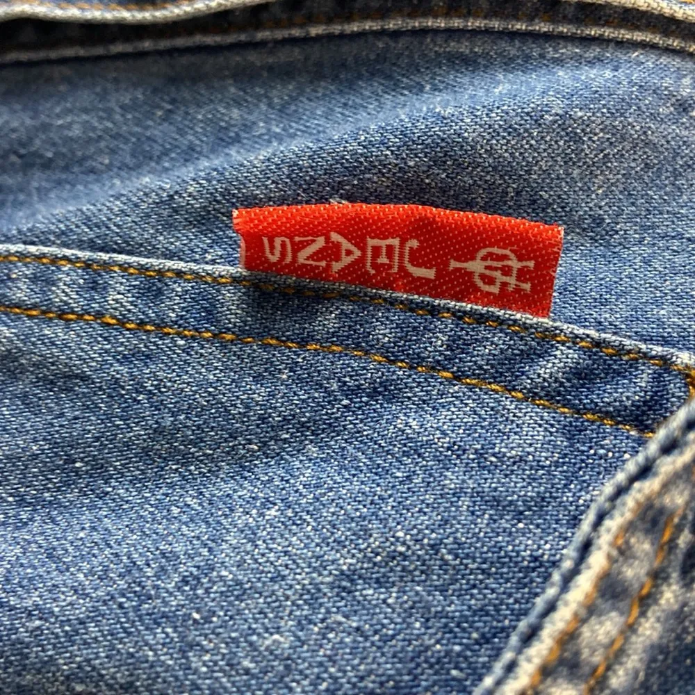 Gloria Vanderbilt Denim Retro Vintage Jumpsuit Party Dark Wash Jeans Pants L - Image 6