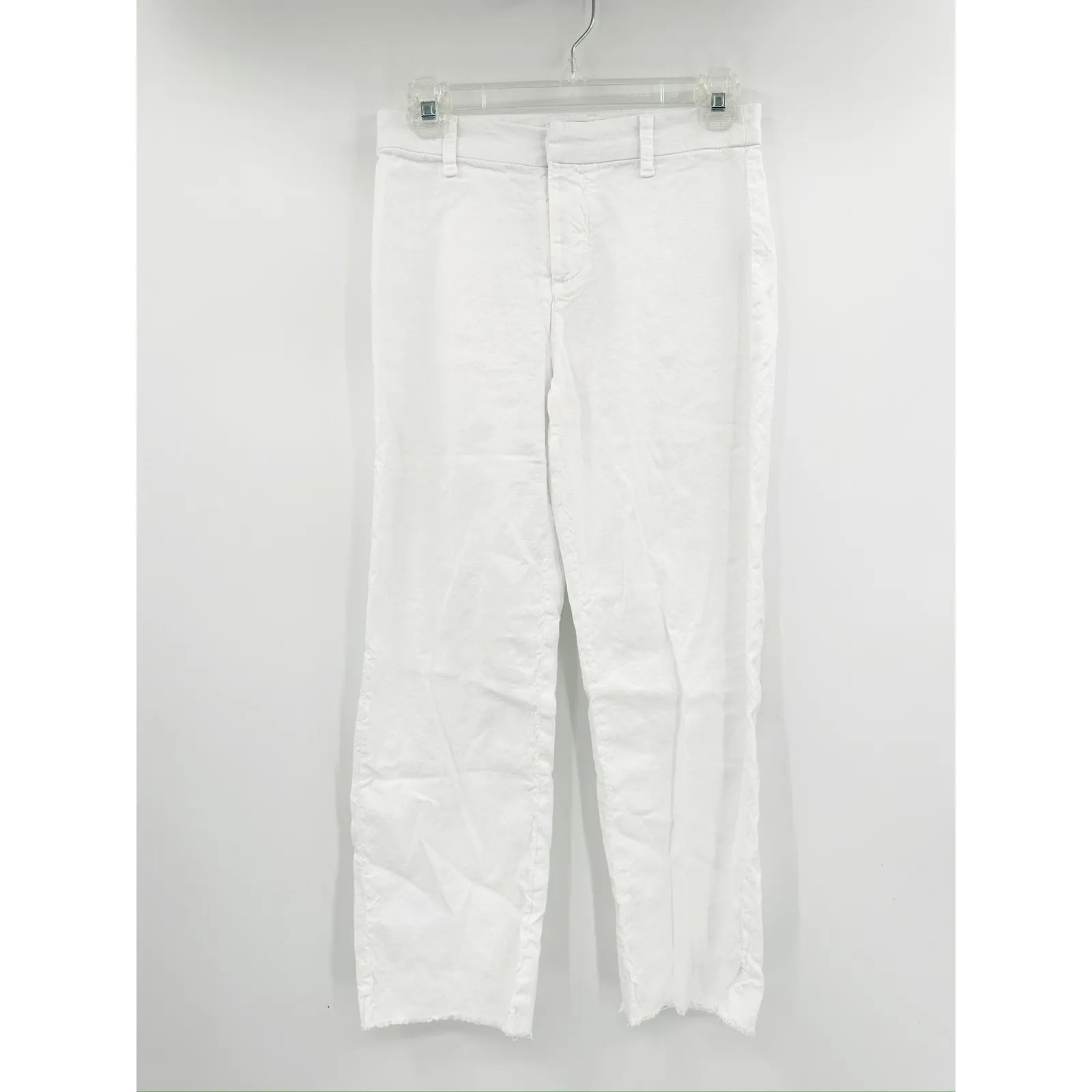 Frank & Eileen Kinsale Vintage White High Rise Wide Leg Linen Blend Pants Size 0 - Image 3