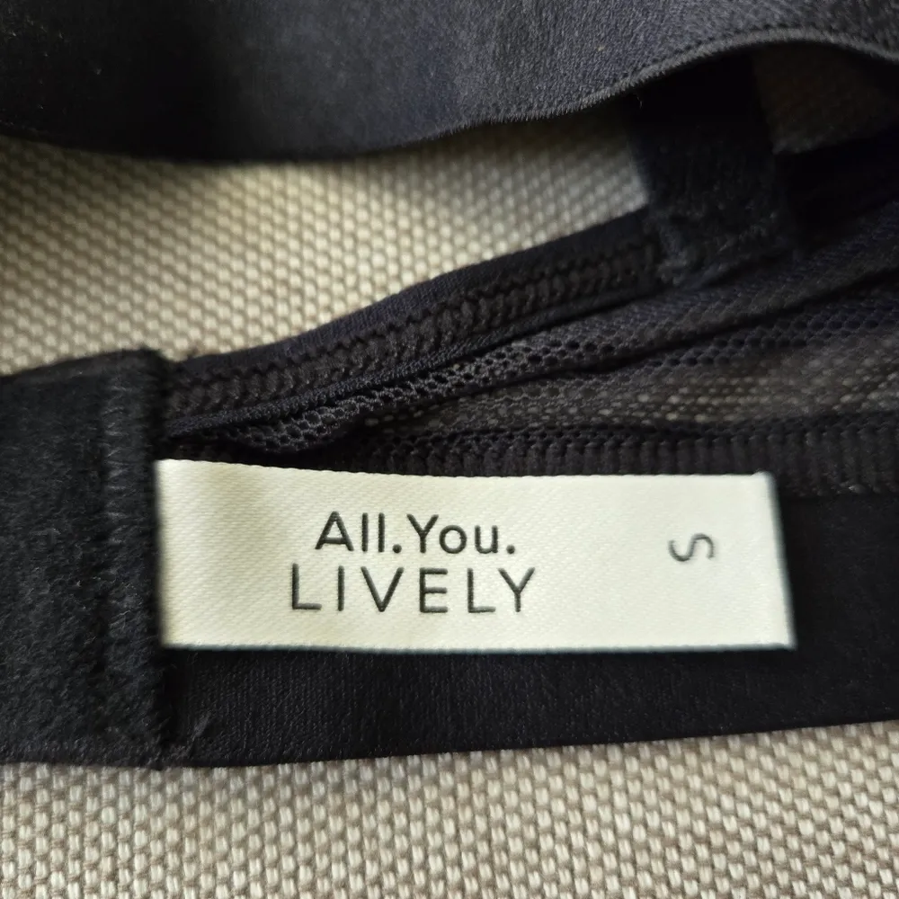 All.You. LIVELY Mesh Bralette size S Polka Dot Black - Image 6