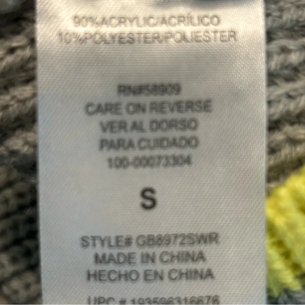 GB comfy cozy soft pullover knit color block chic winter sweater dress NWT SM - Image 7