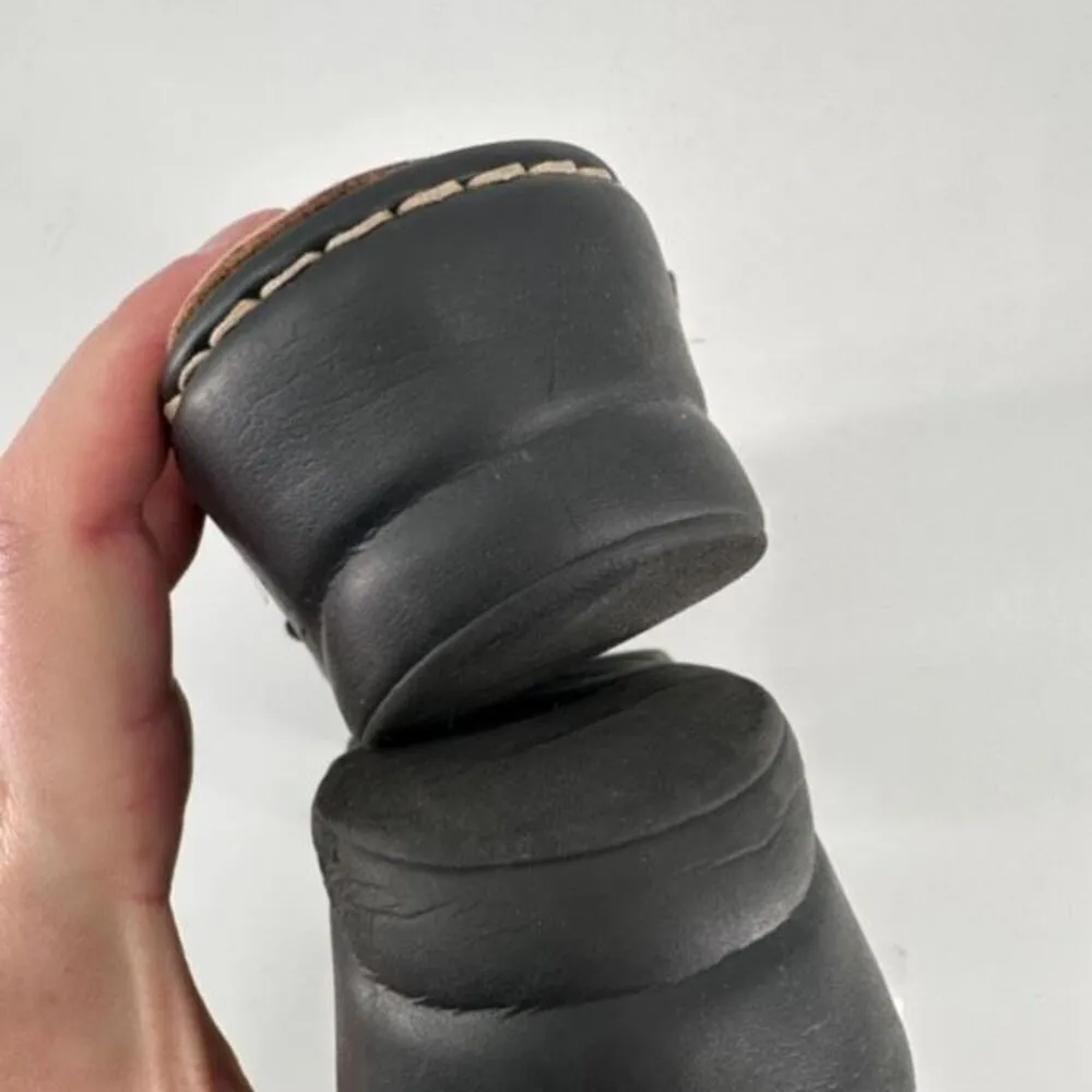 Clarks Womens Leather Bendables Lexi Willow Slip-On Flats Sandals Black Size 9.5 - Image 8