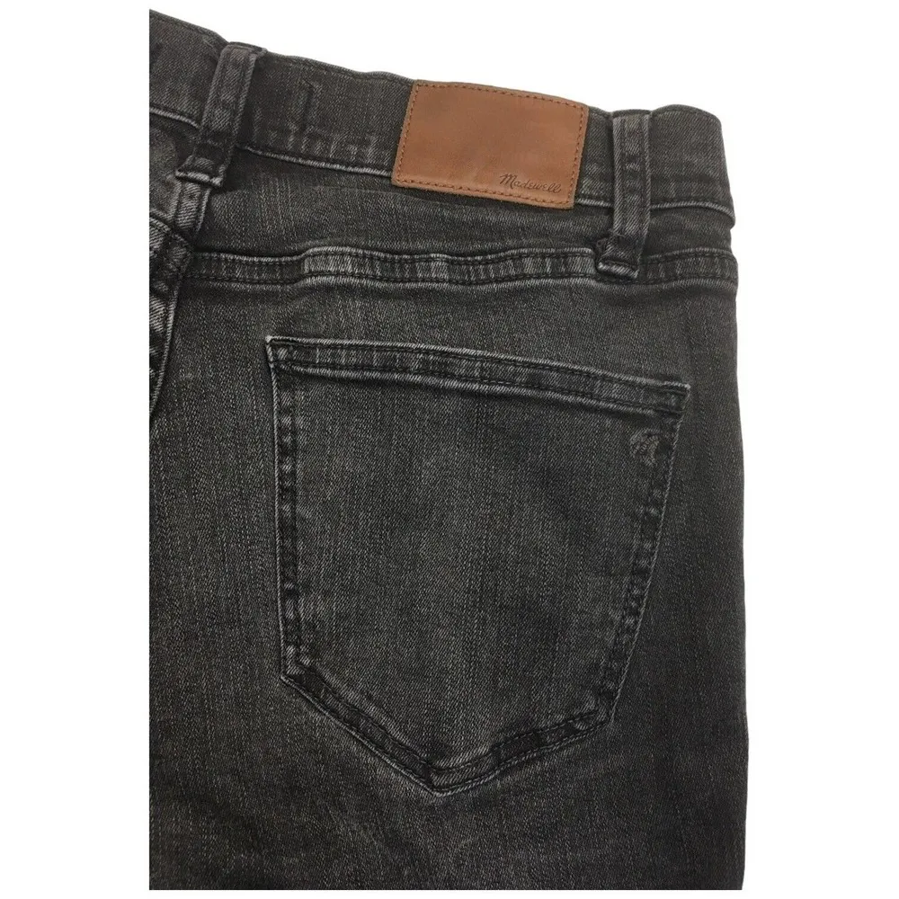 Madewell Skinny Skinny Mid Rise Stretch Womens Denim Jeans Black 28 - Image 9