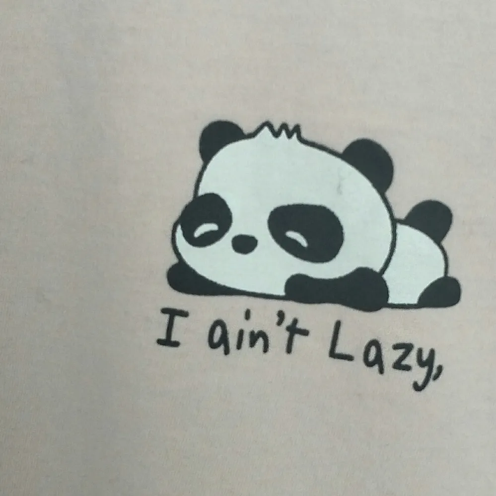 Lazy Panda T Shirt - Image 2