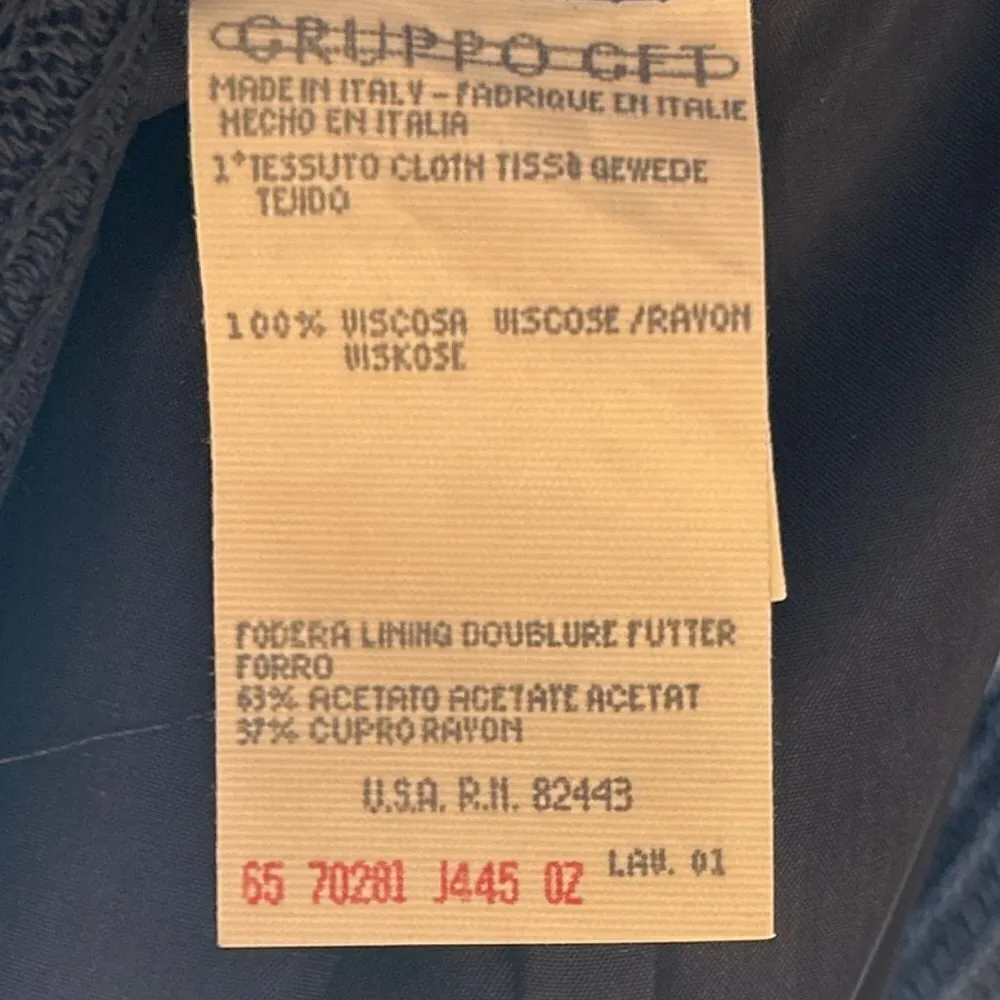 Vintage Joan Helpern Collection Woman's One Button Blazer in Size 6 Joan & David - Image 7