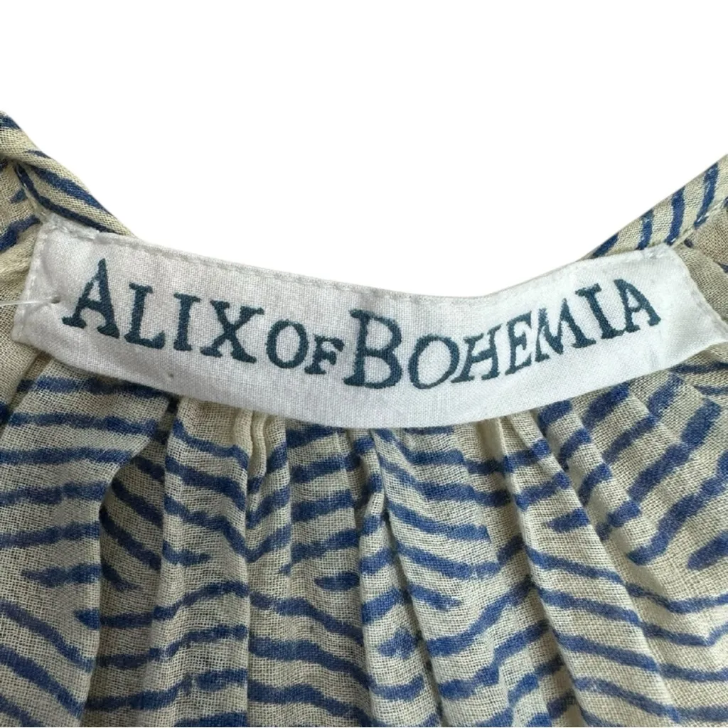 Alix of Bohemia Blue 'Saranna' 100% Cotton Maxi Dress Size S - Image 7