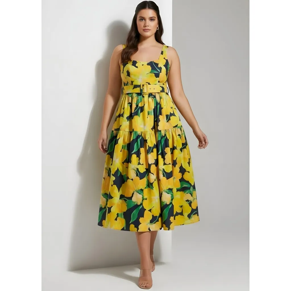 HUTCH x ANTHROPOLOGIE Alice Maxi Dress, Navy Watercolor Orchids, 18W - Image 2