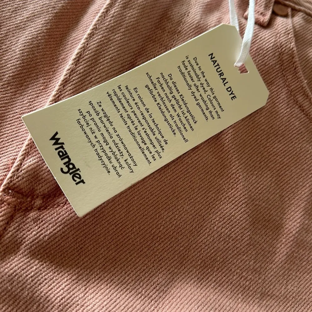 NWT Wrangler X Anthropologie A-Line Shorts In Color Honey / PInk - Image 8