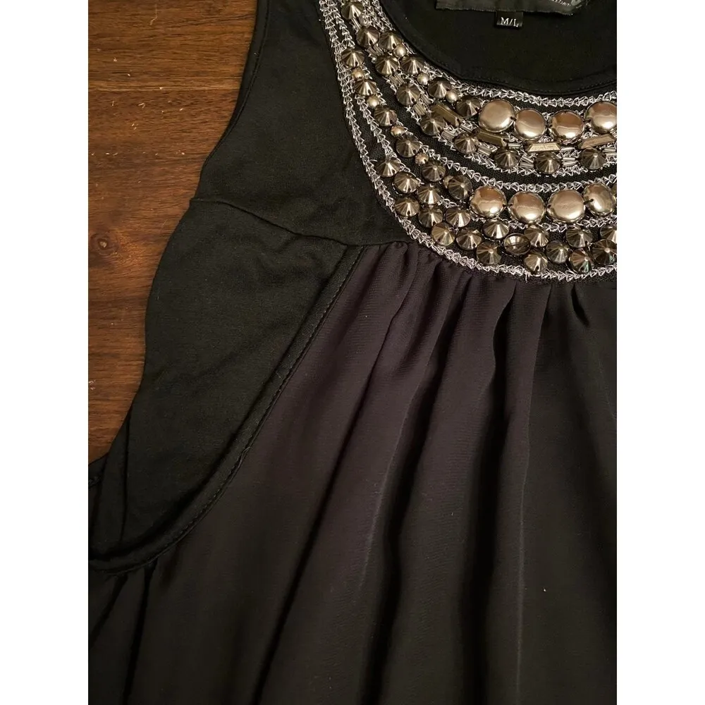 Double tank size M/L silver studs women Size M - Image 3