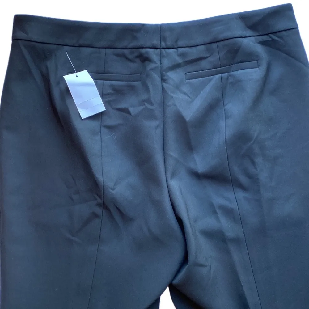 NWT π€ Classiques Entier Nordstrom Stretch Casual Front Zip Pants/Leather Trim - Image 10