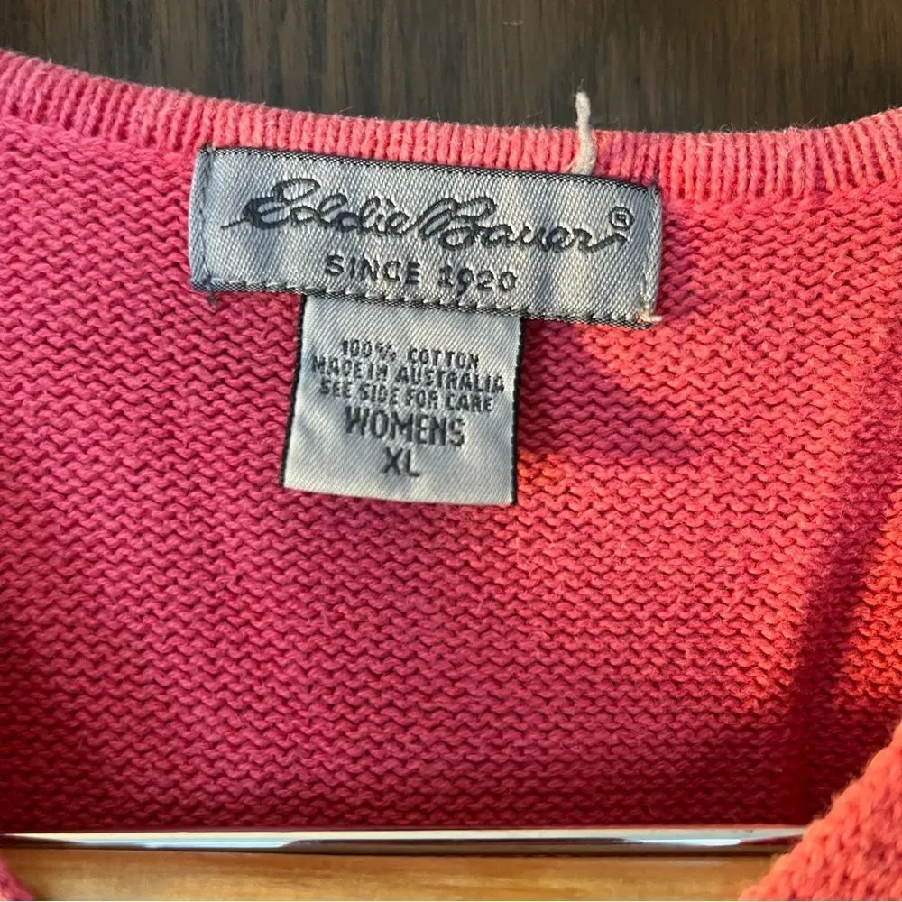 Eddie Bauer Pink Cotton Sweater - Image 4