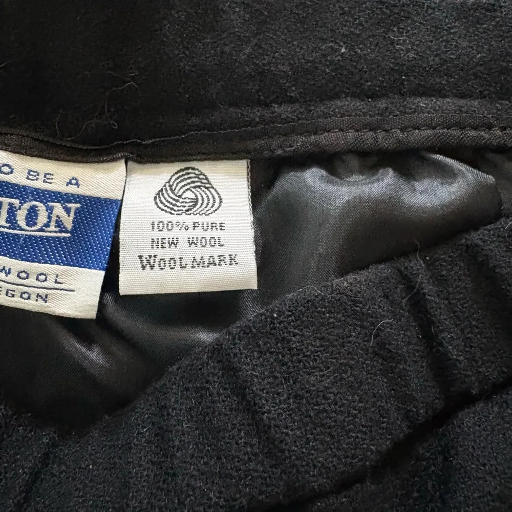 Women’s Pendleton Black 100% Virgin Wool Pleated Lined Dress Pants Size … - Image 4