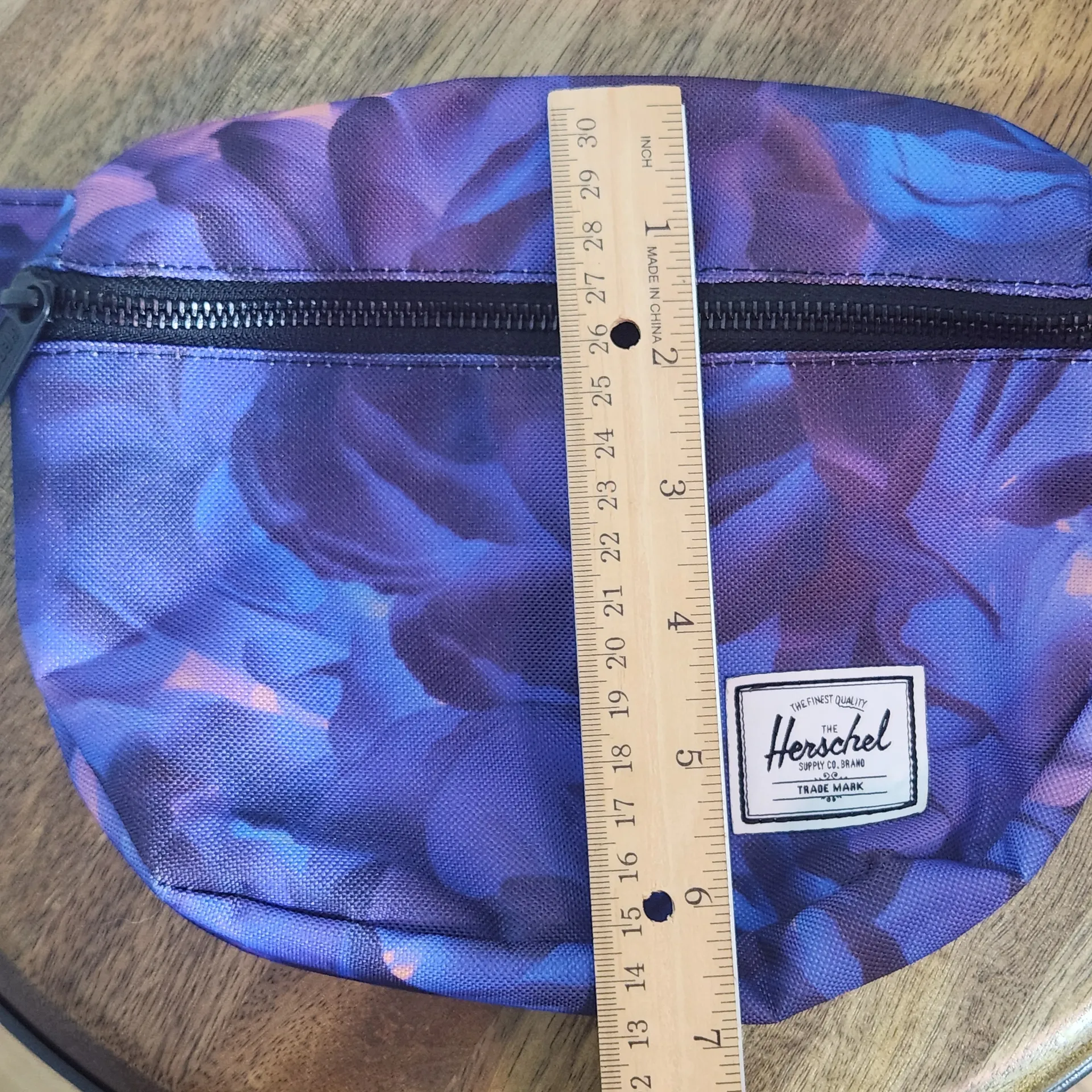 Herschel Blue and Purple Floral Print Fanny Pack - Image 9