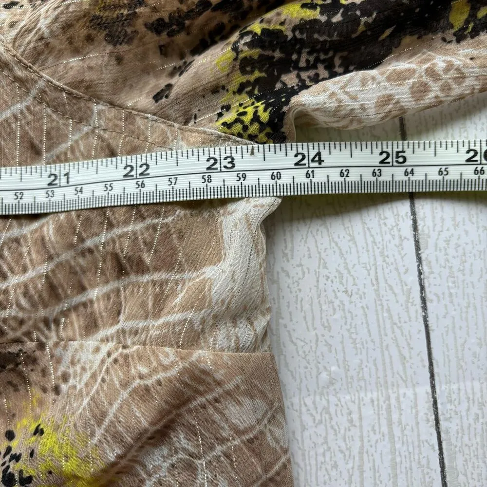 Dana Buchman Reptile Print Long Sleeve Shirt Size 1X NWT - Image 6