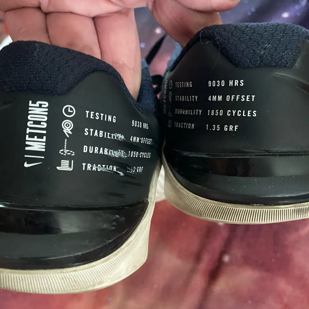 Nike Womens Metcons Black Sneakers Size 7.5 Tennis Shoes  A02982-010 Used - Image 10