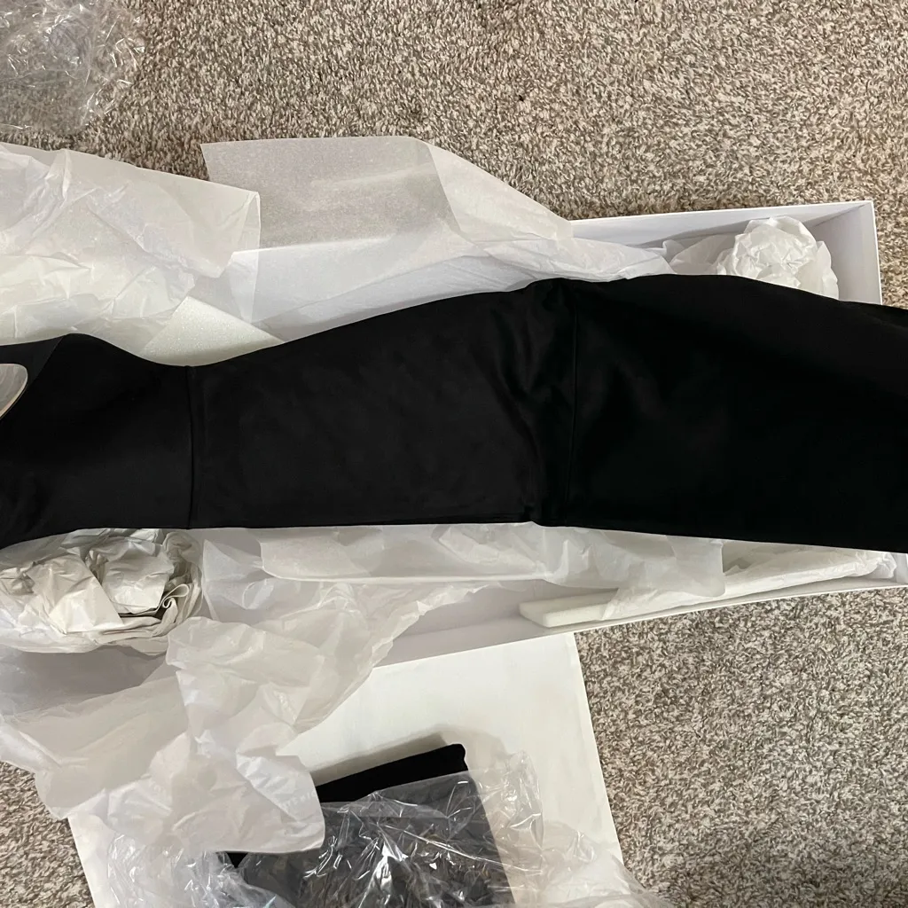 Good American Over the Knee Slouch Suede Black Boots Style GA173K-X size 7.5 NEW - Image 5