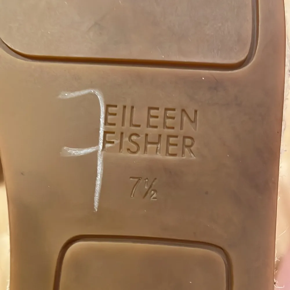 Eileen Fisher Lee Leather Espadrille Flats Gray Metallic Size 7.5 - Image 11