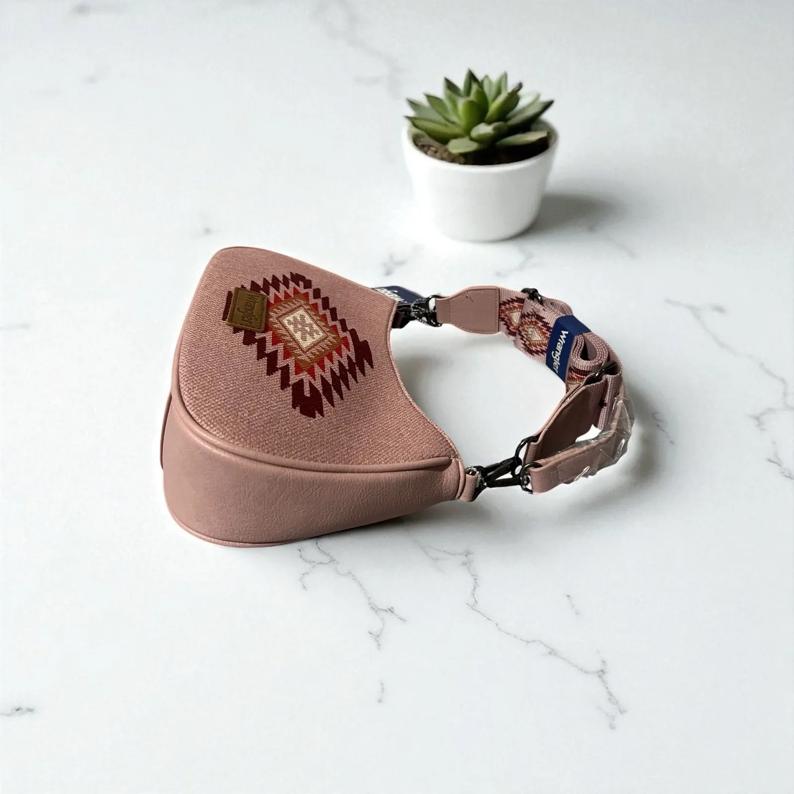 Wrangler Aztec‎ Embroidered Shoulder Bag Hobo Purse Ethnic Western - Image 6