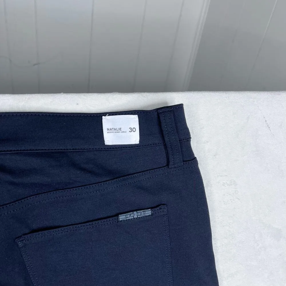 NWOT Hudson Natalie Midrise Skinny Ankle Black Soft Stretchy Jeggings Size 30 - Image 6