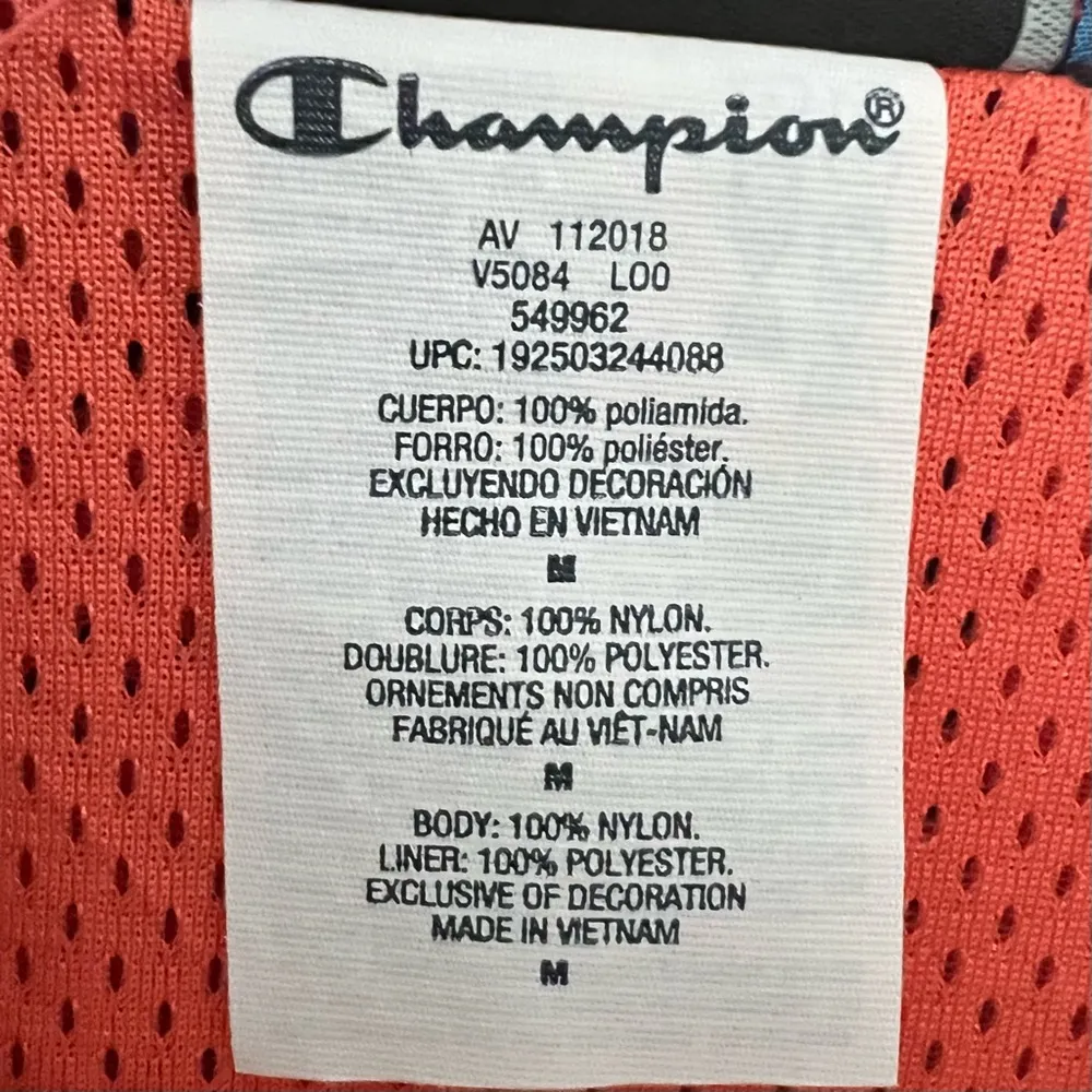 Colorblock 90s Y2K Windbreaker Full Zip Jacket Adult Medium Nylon Retro - Image 9