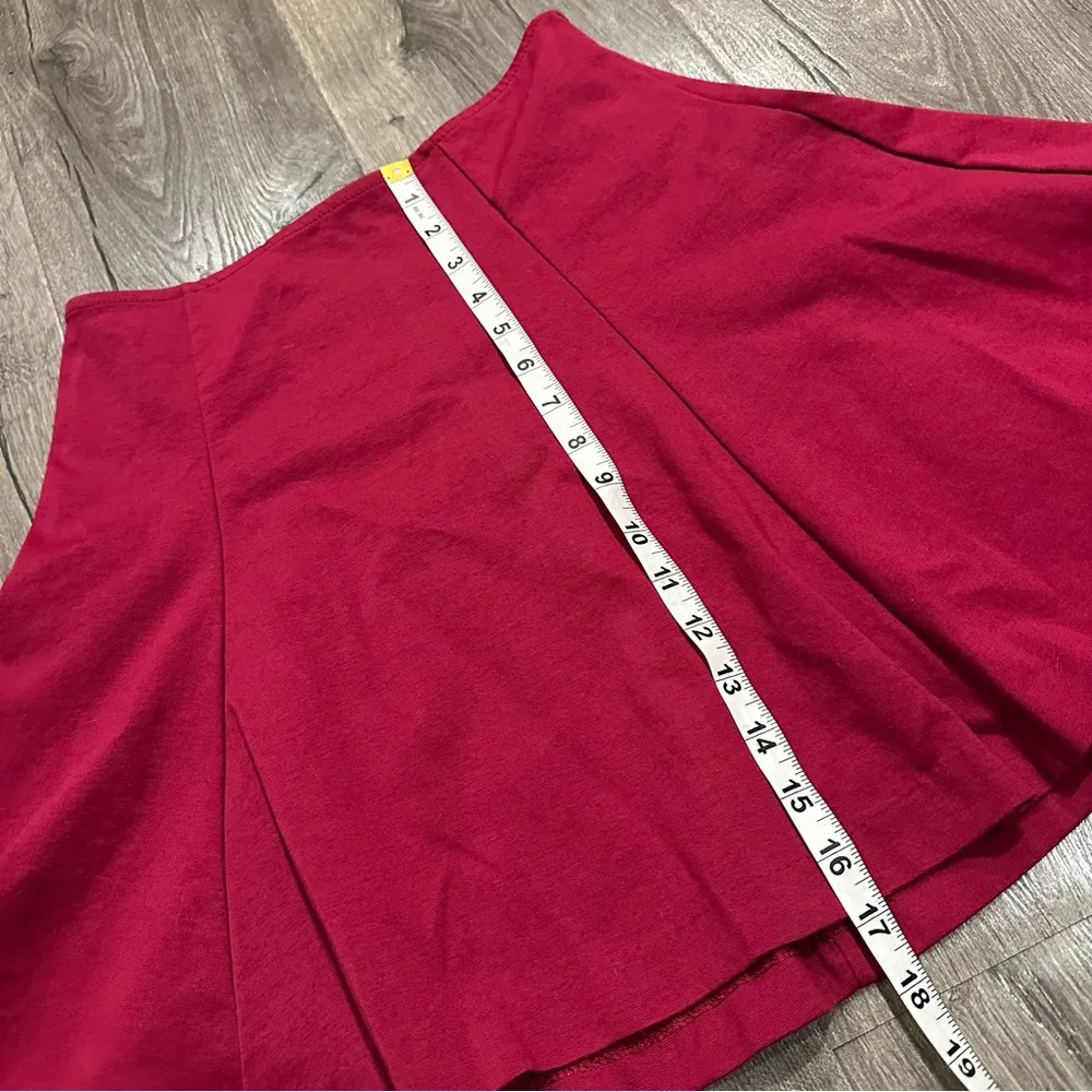 Gap Skate Skirt S Small Dark Red Swing Women Holidays Preppy Stretch Academia - Image 3
