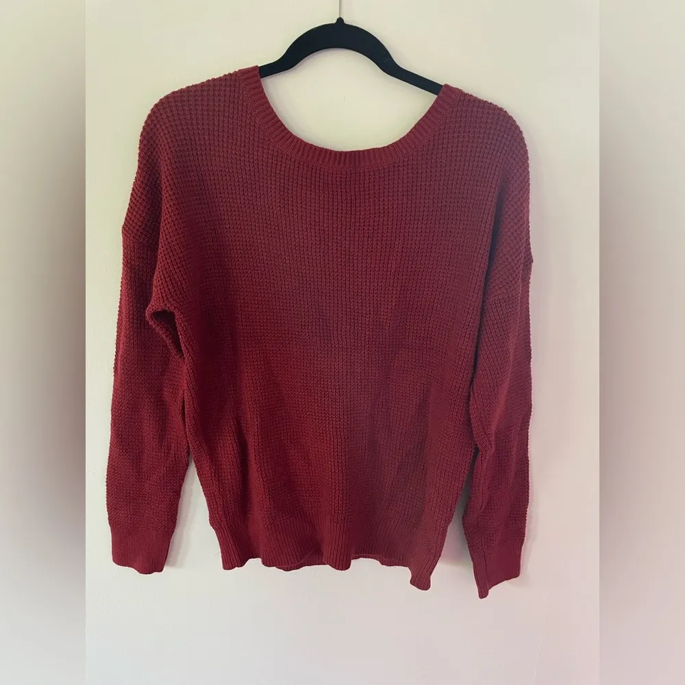 Hollow out sweater Cross front/back size M - Image 4