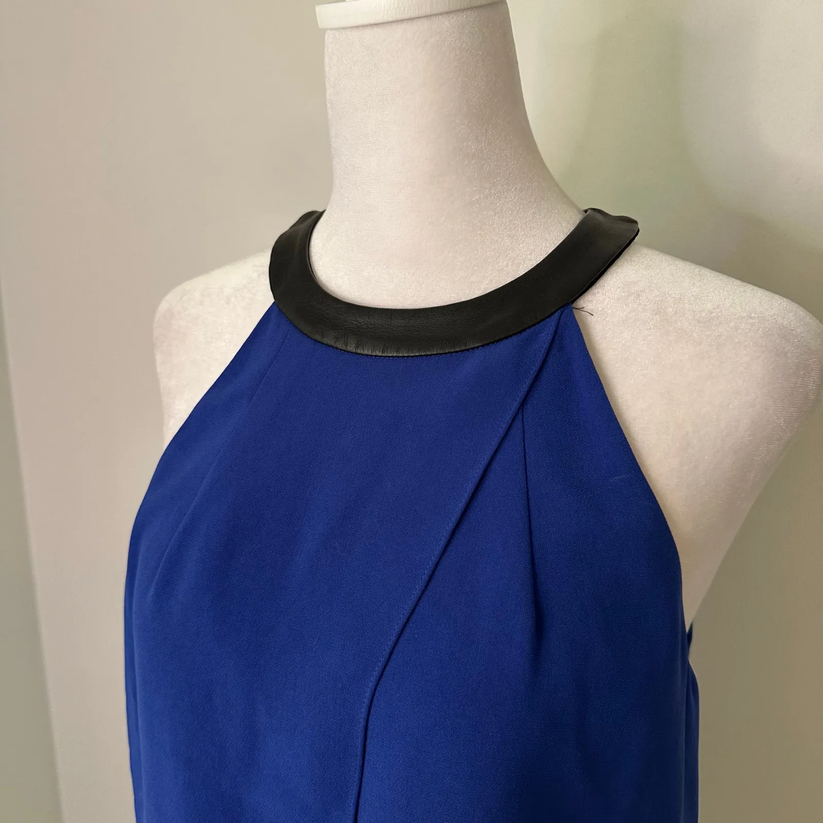Tibi royal blue sleeveless top - Image 4