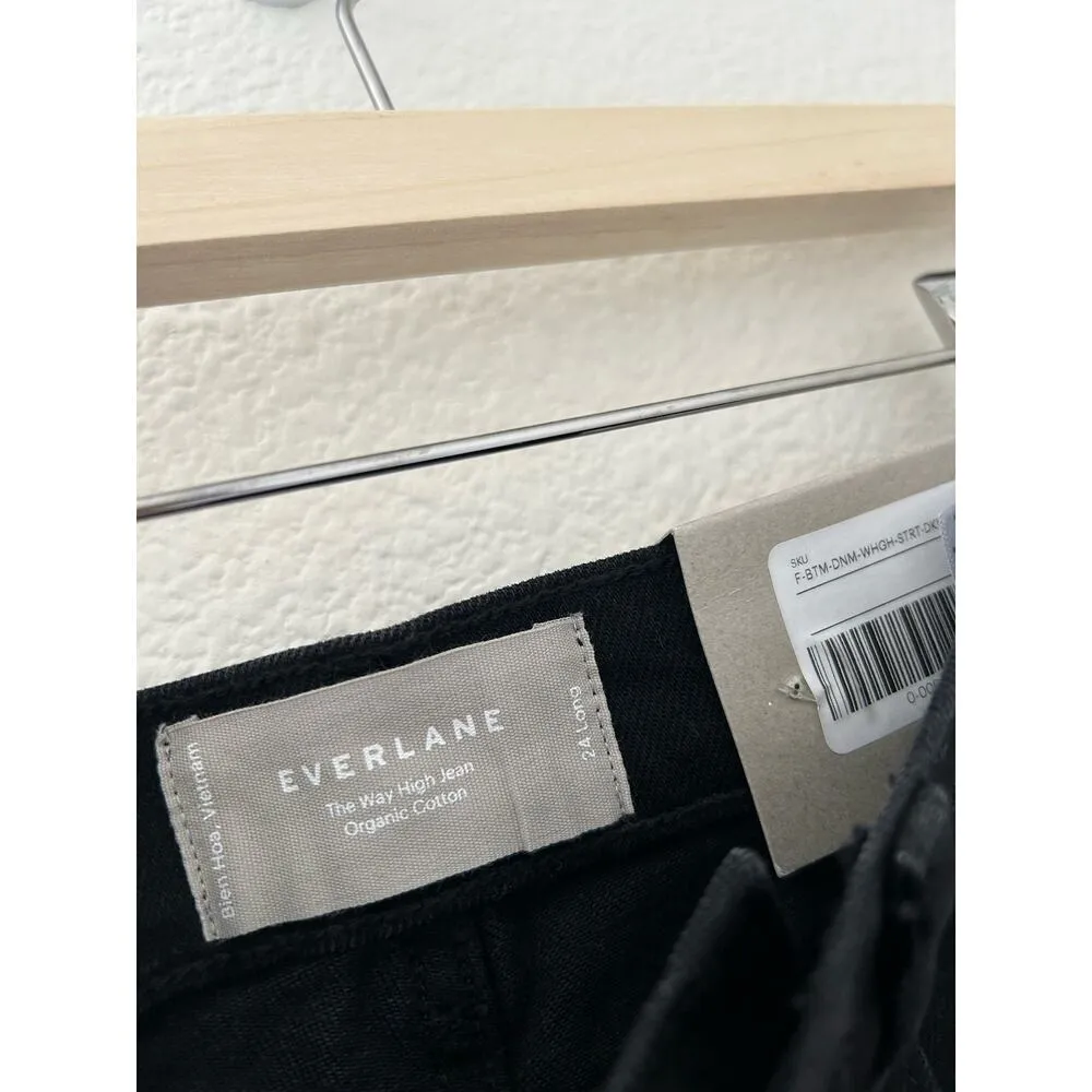 Everlane The Way-High Jean in Coal Black 24 Tall NWT - Image 8