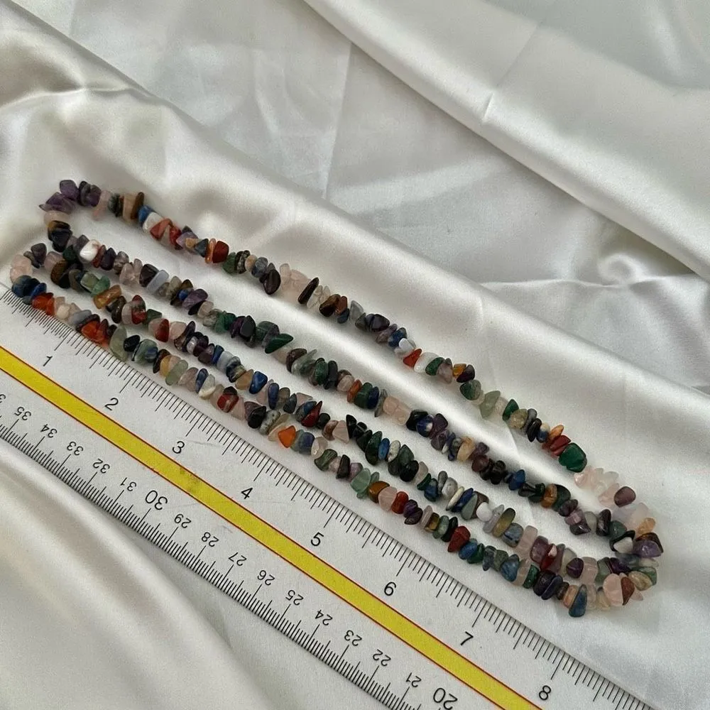 Natural stones chip beaded necklace - Image 7