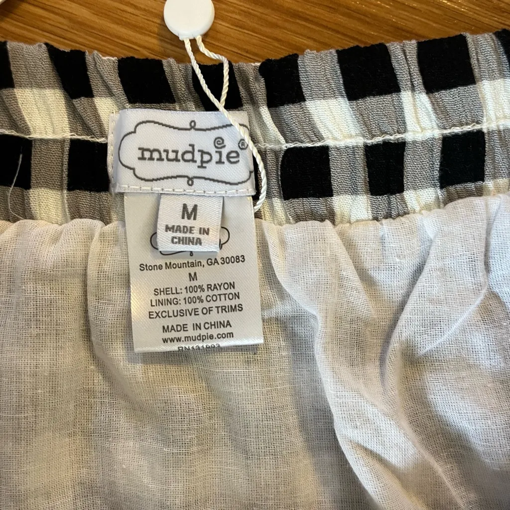 MudPie‎ woman’s flounce checkered skirt - Image 5