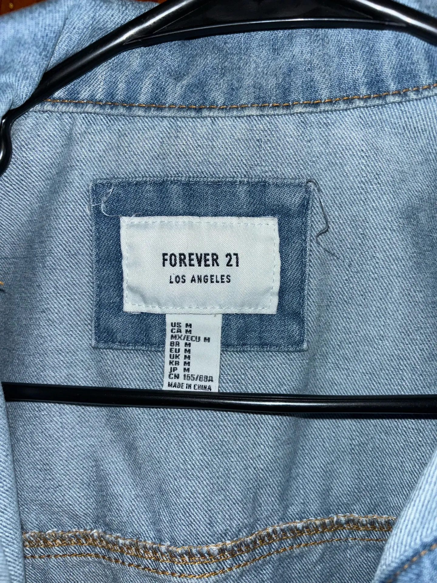 Distressed Forever 21 Denim Jacket - Image 2