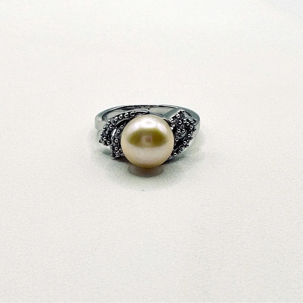 Pearl Ring, SS 925 Silver - Image 4
