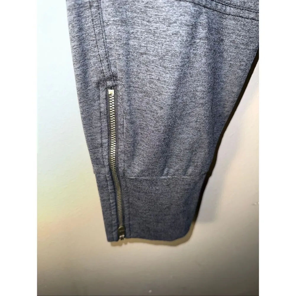 Athleta dark grey joggers zipper ankles size small #722 - Image 2