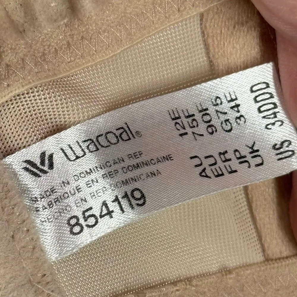 B40 --- Wacoal Red Carpet Strapless Full Busted Underwire Bra - 854119 Size 34DD - Image 5