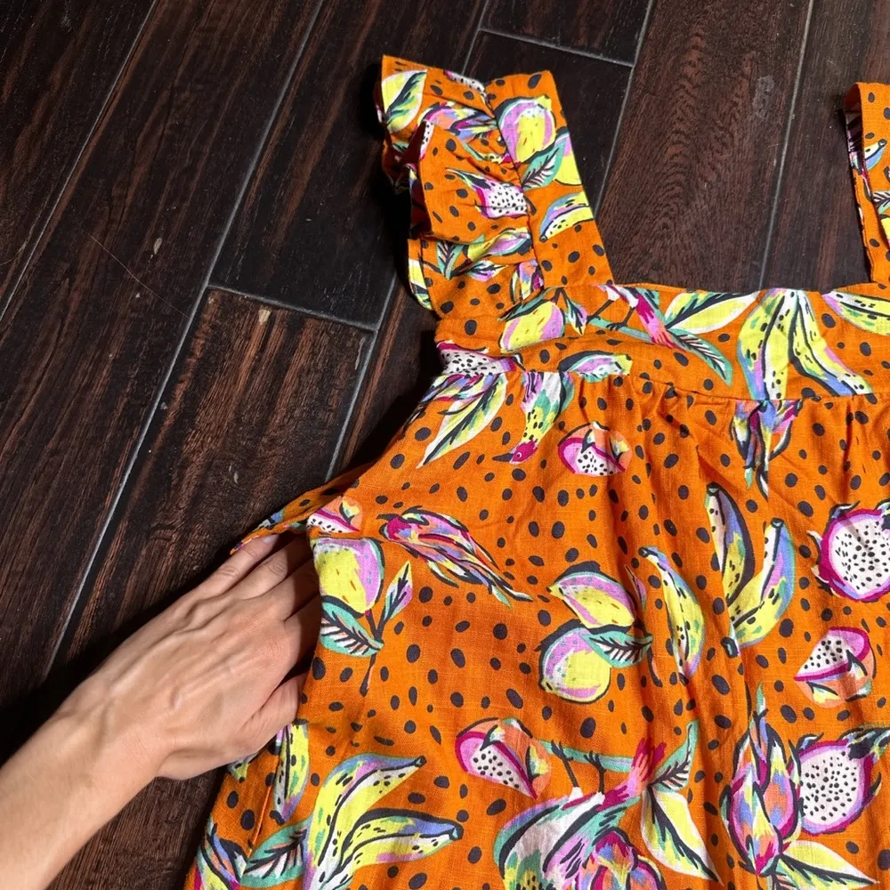 Fruit print dress oversized babydoll casual day dress super cute! Summer - Image 2