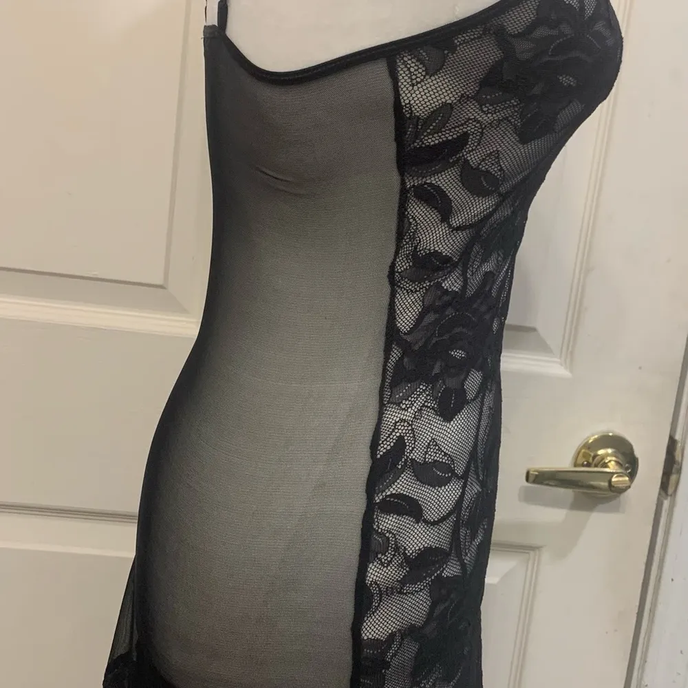 Victoria’s Secret Laced Stretchy Intimates Nighty Black XS Teddy          2075 - Image 3