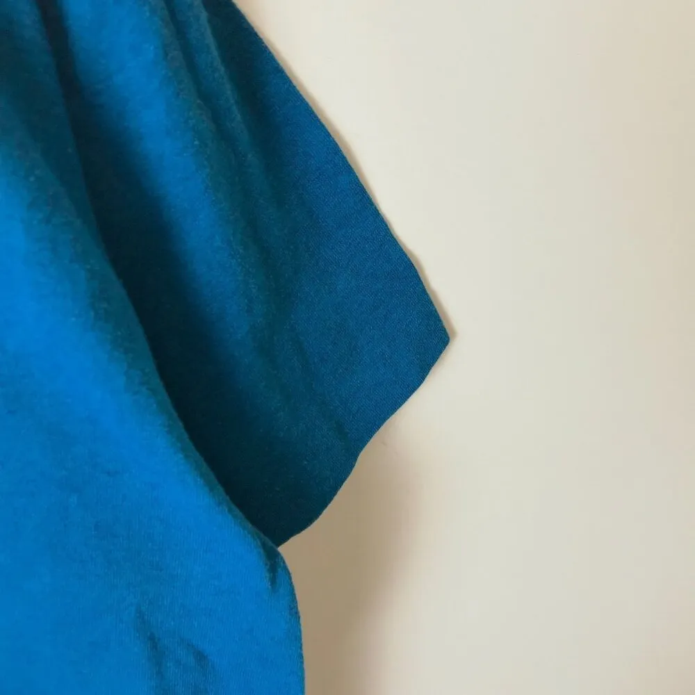 Vintage 90s Arizona Graphic Tee Cowboy Eagle Native Southwestern Style XXL USA Blue - Image 3