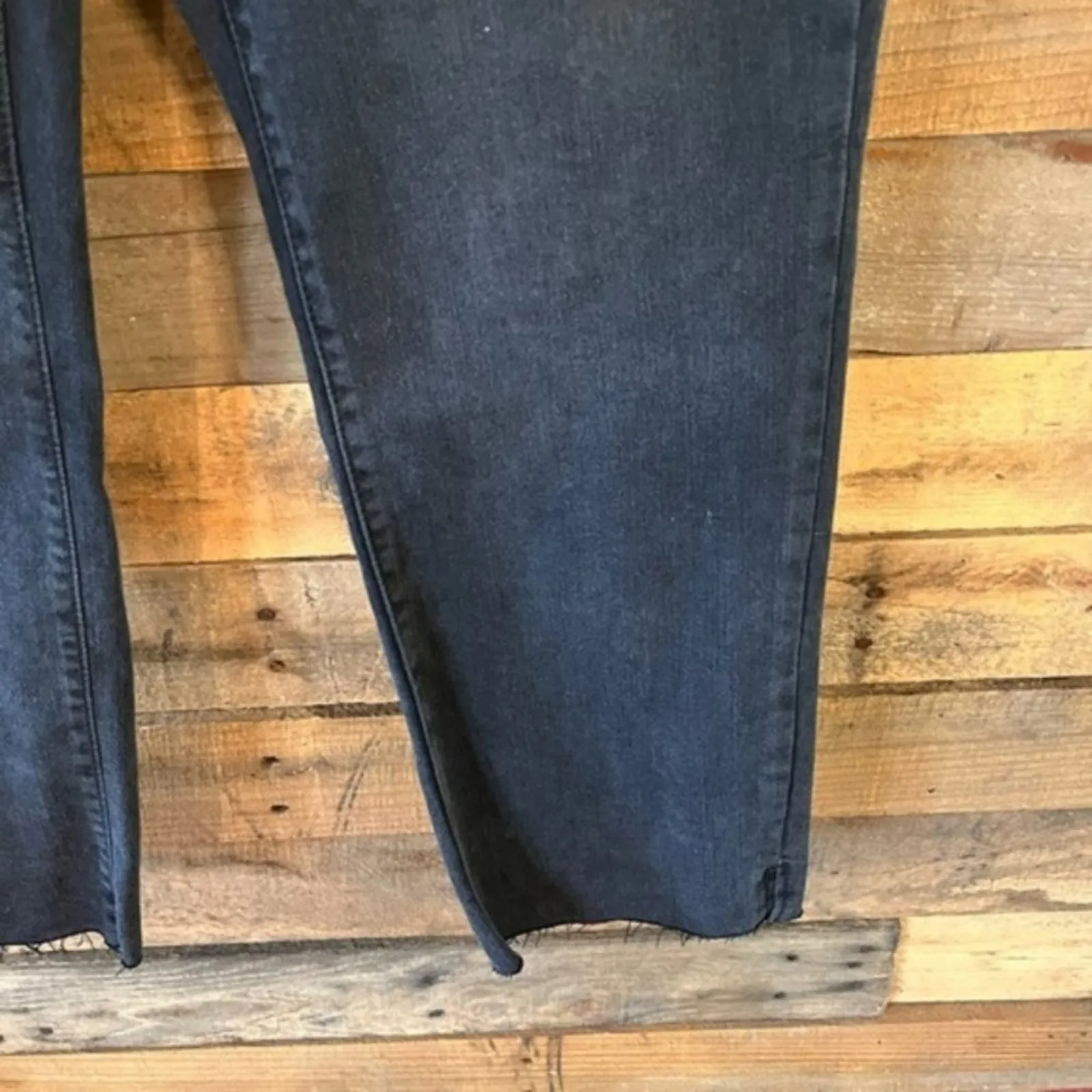 Time And Tru Black High Rise Straight Leg‎ Crop Pants Size 8 - Image 7