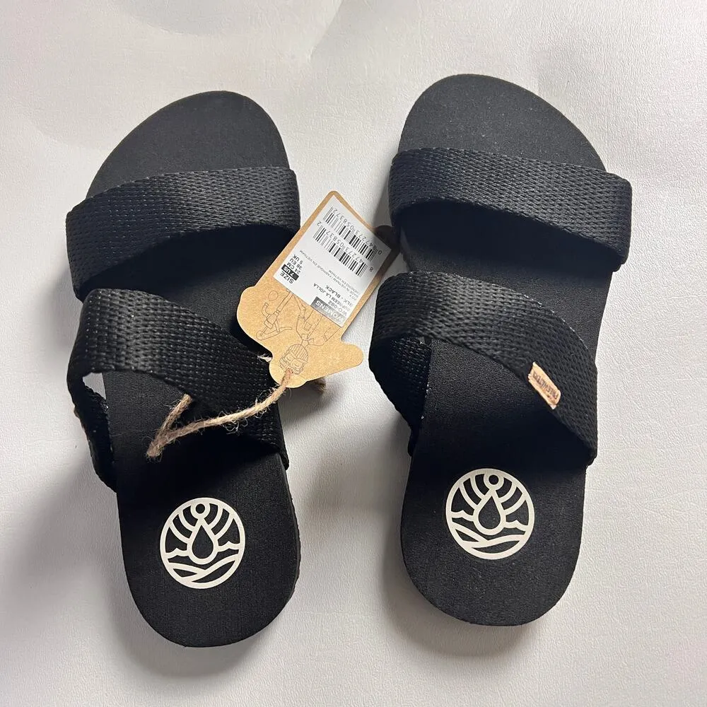 Freewaters Women’s Double. Strap Supreem La Jolla Black Sandal Sz 7 - Image 4