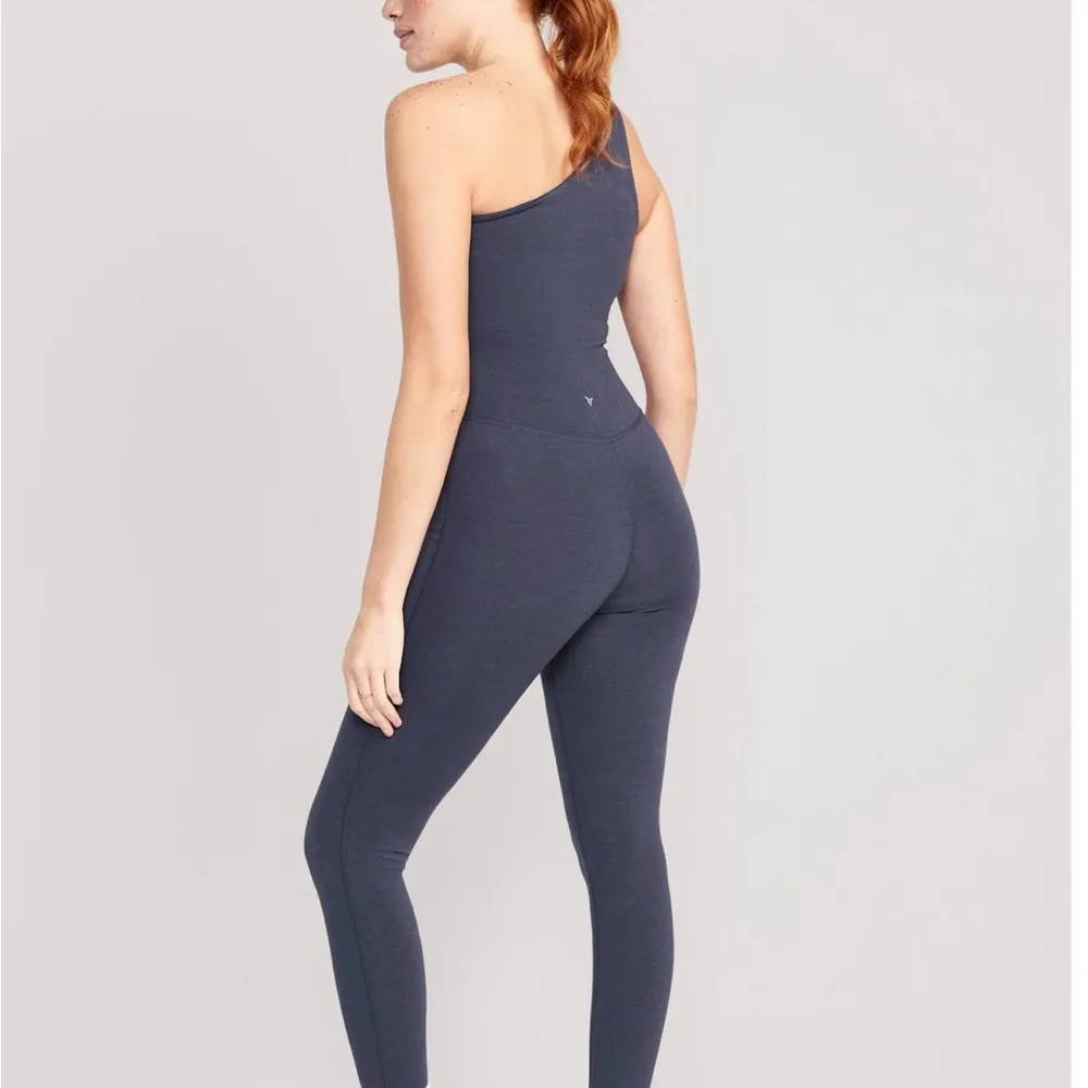 Old Navy Women Plus One Shoulder BLACKPowerChill 7/8 Length Bodysuit XL PETITE - Image 6