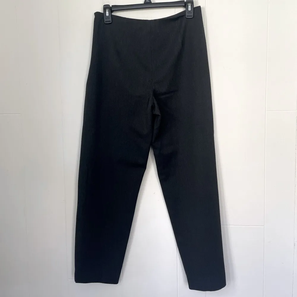 Saks Fifth Avenue Grey Dress Pants ~ Minimalist Clean Lines ~ Stretch ~ Size 6 - Image 2