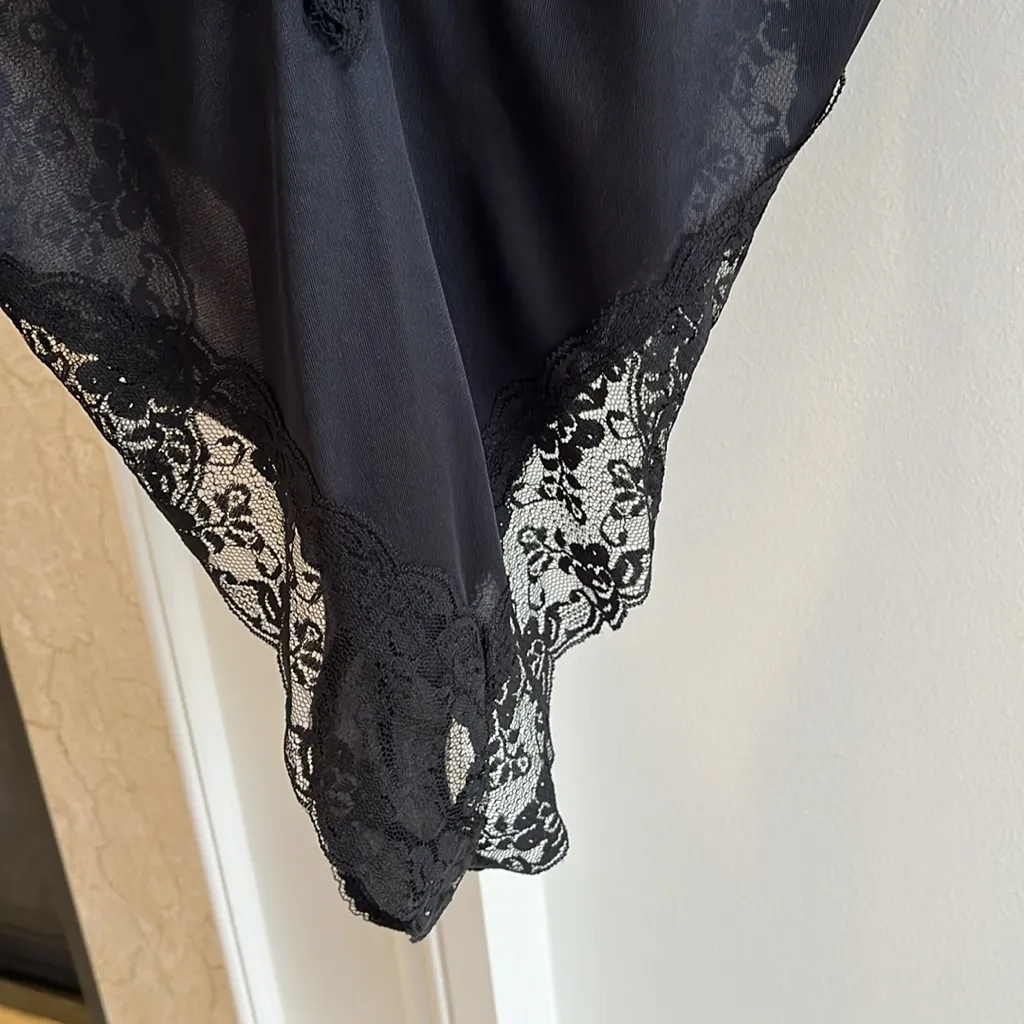 Joan Collins vintage teddy size Large Black - Image 7