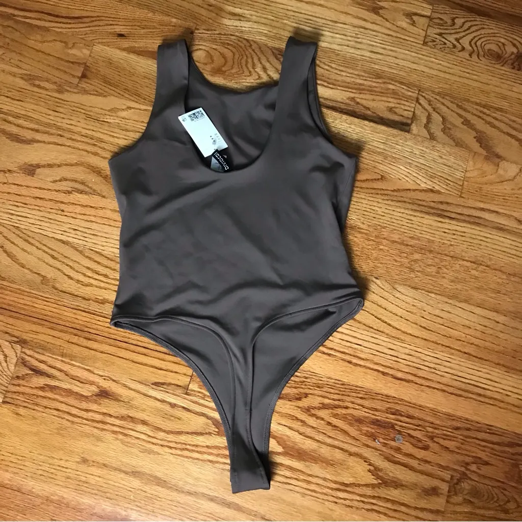 H&M Sleek Brown Bodysuit NWT - Image 3