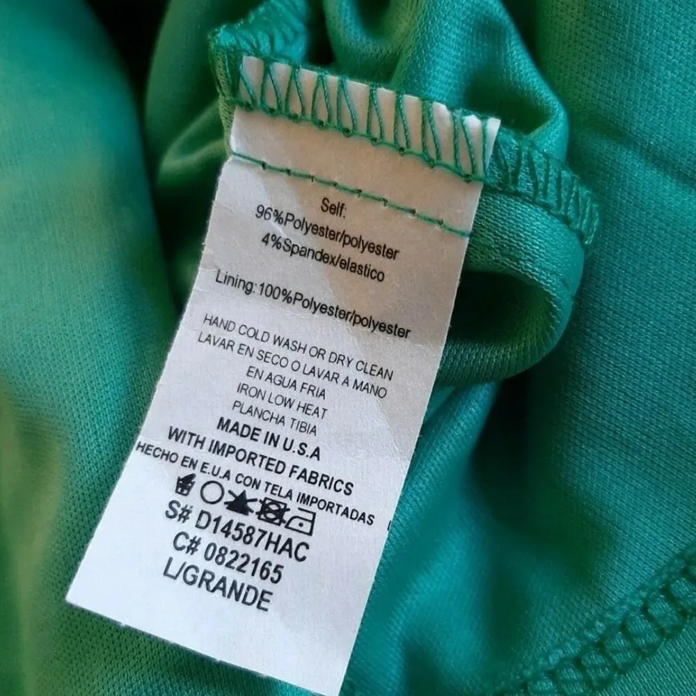 Jade Green Textured Stretch Fabric ModCloth Skater Dress by Mystic Size Small - Image 9