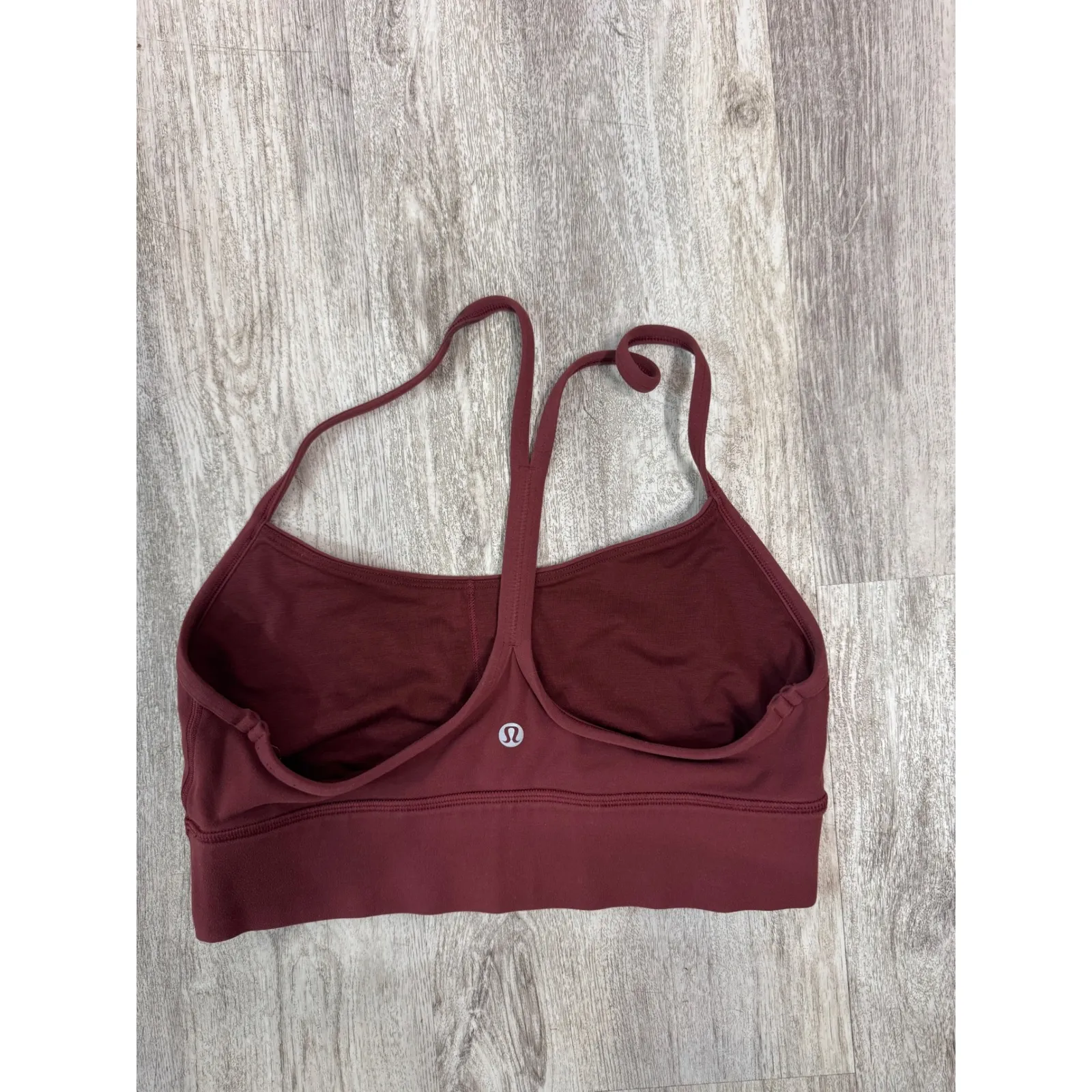LULULEMON Flow Y Nulu™ Sports Bra In Burgundy - Image 3