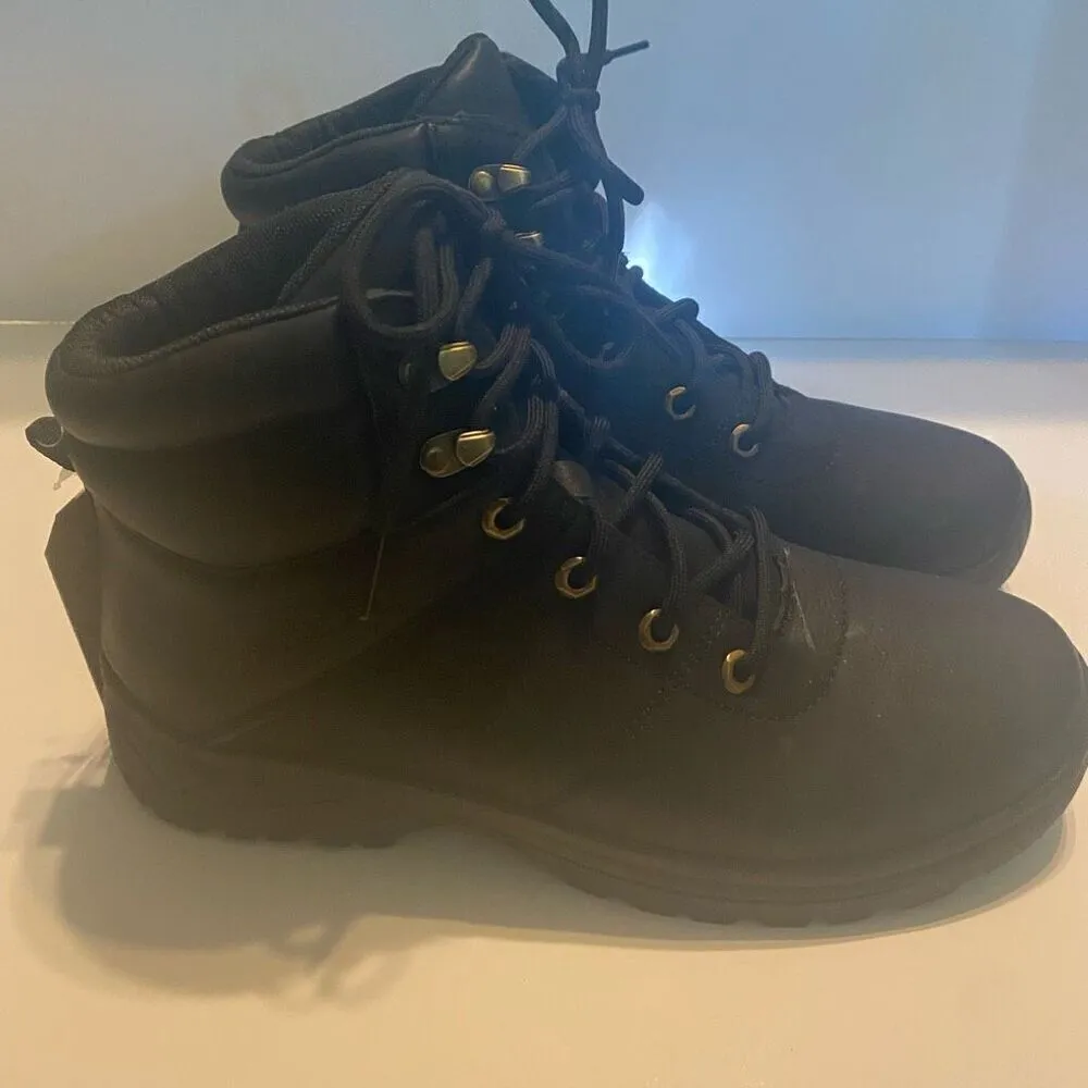 SPLENDID Sadie Women’s Black Suede‎ Leather Lace Up Boots Size 7.5 New No Box - Image 5