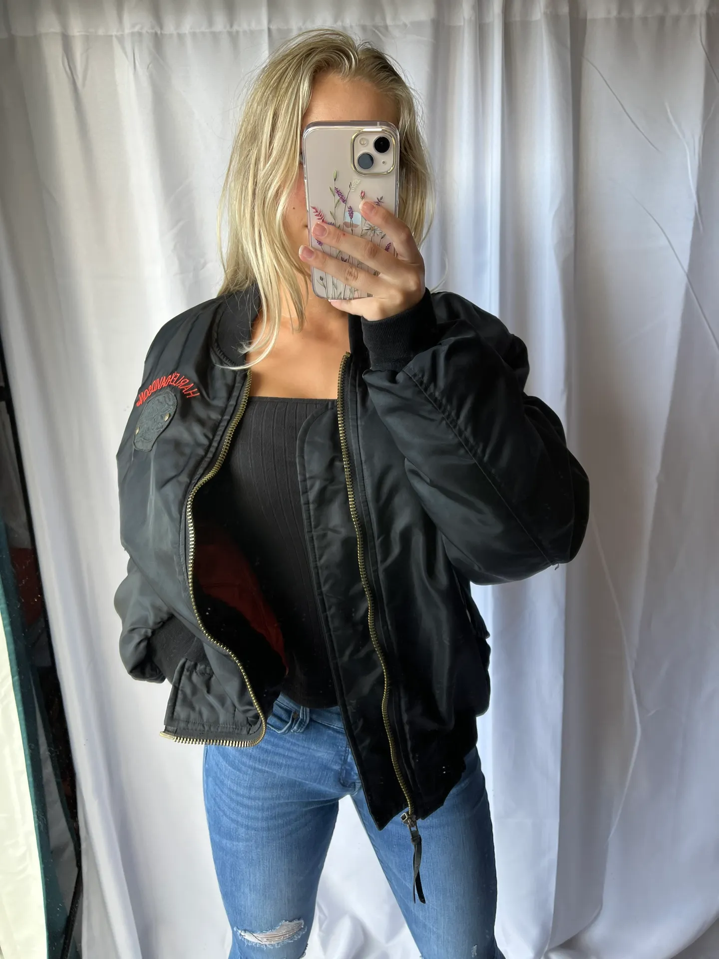 Harley Davidson Bomber Jacket - Image 4