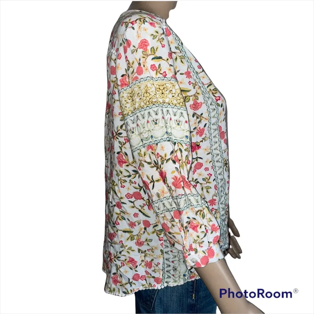 Jaase  floral high low hem blouse - Image 3