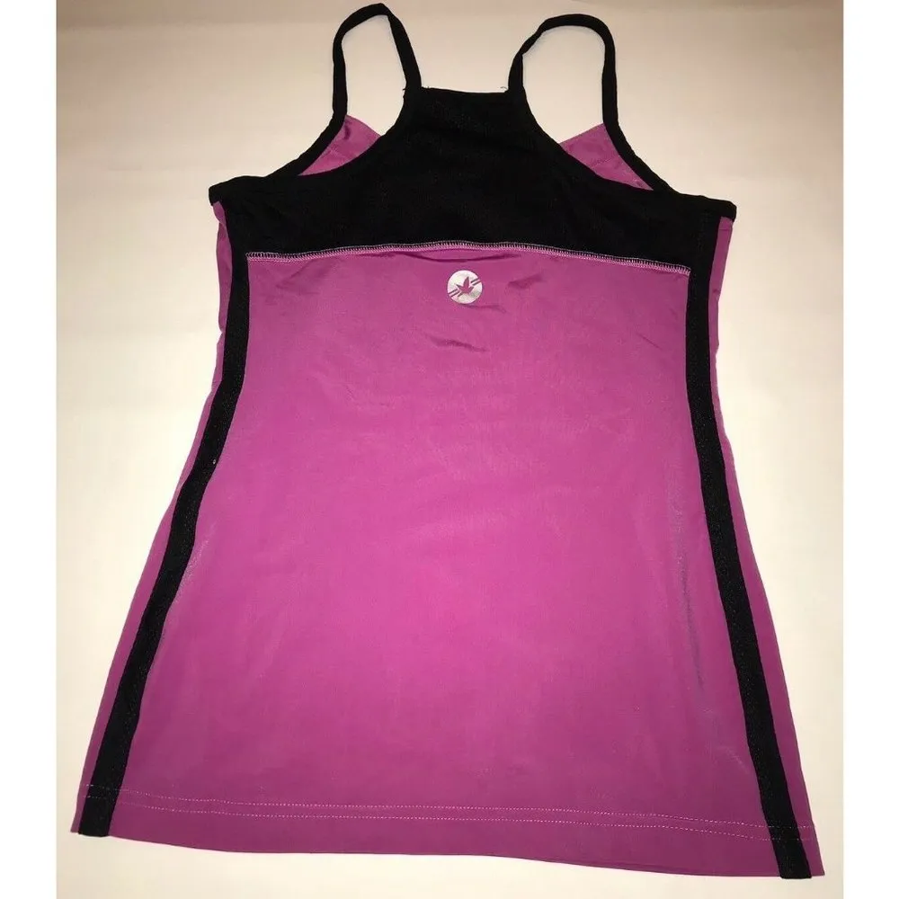 Aerie Fit Womens Athletic Tank Top Purple Black Size Medium Fitness - Image 3
