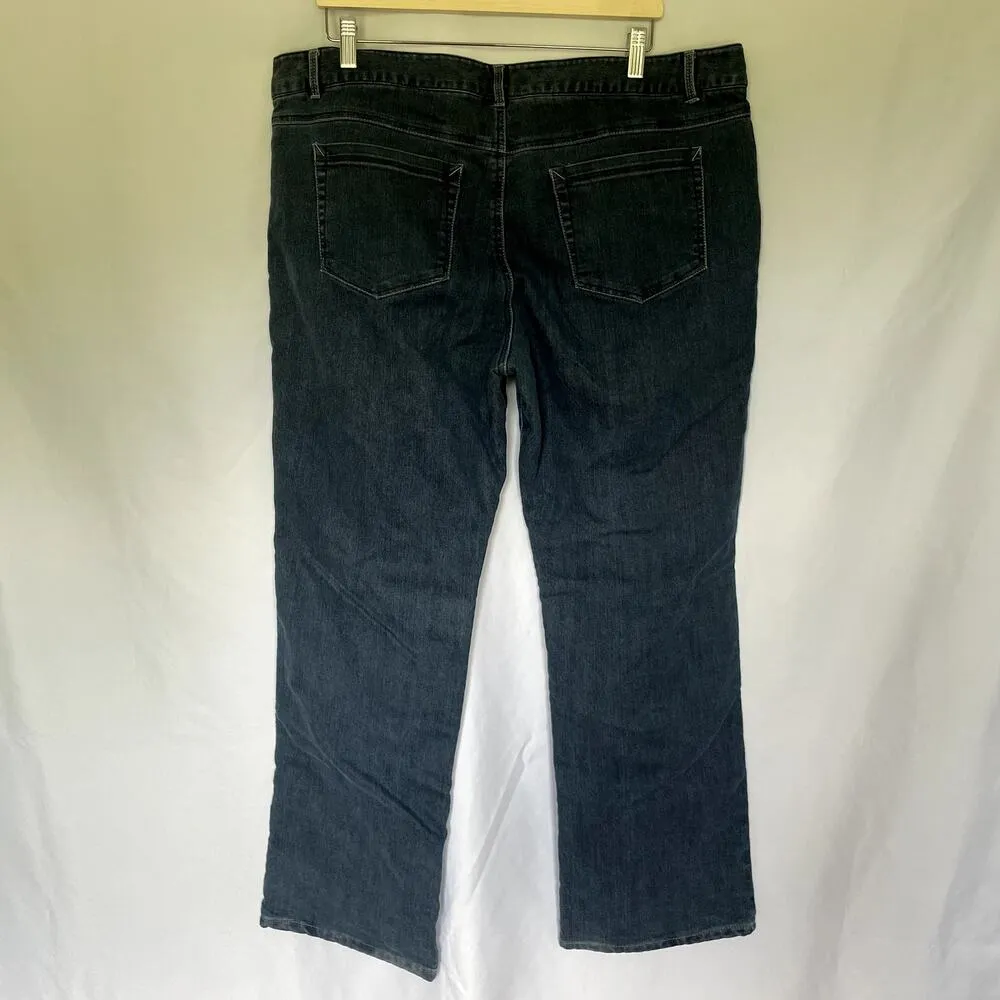 Gander Mountain Guide Series blue jeans dark wash fleece lined cotton women's 18 - Image 6