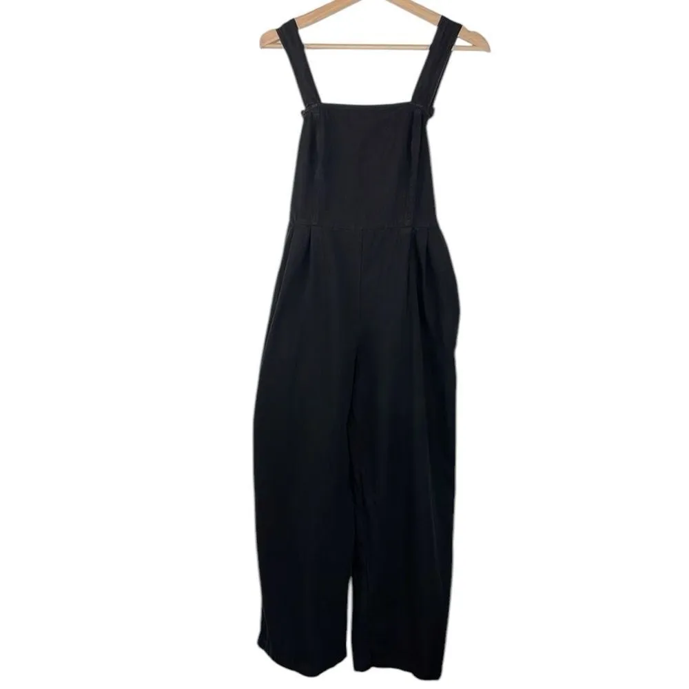 Gilli Black Jumpsuit adjustable straps back ties size Medium Black - Image 2